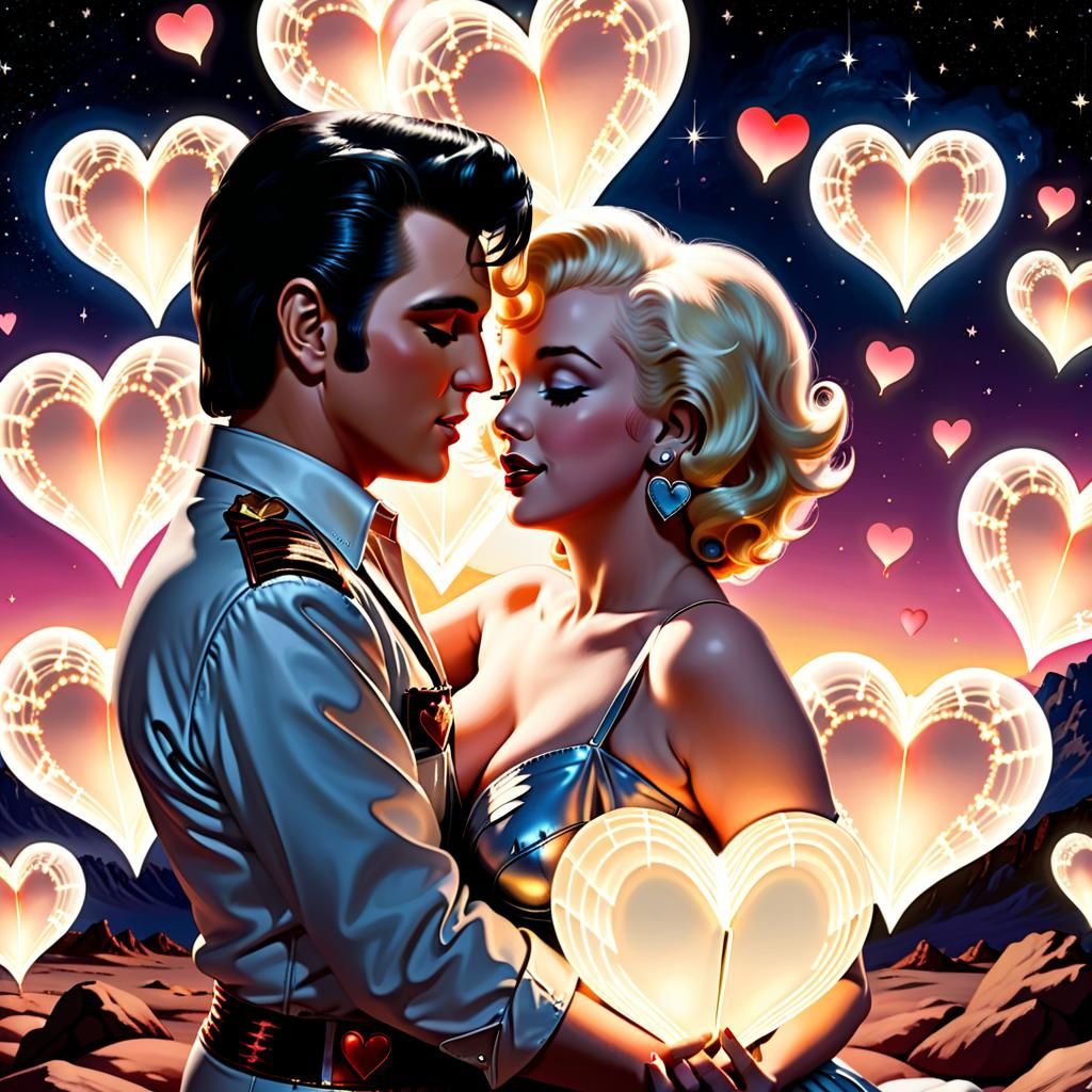 Elvis and Marilyn