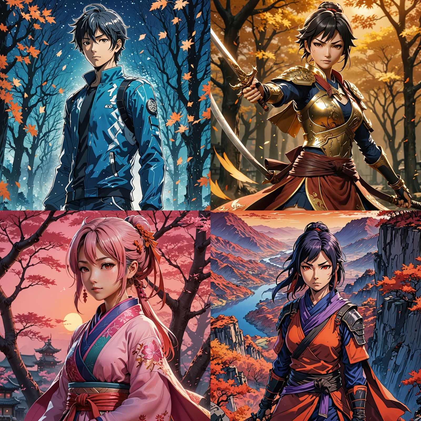 Momiji Door in Anime Cel-Shaded Style