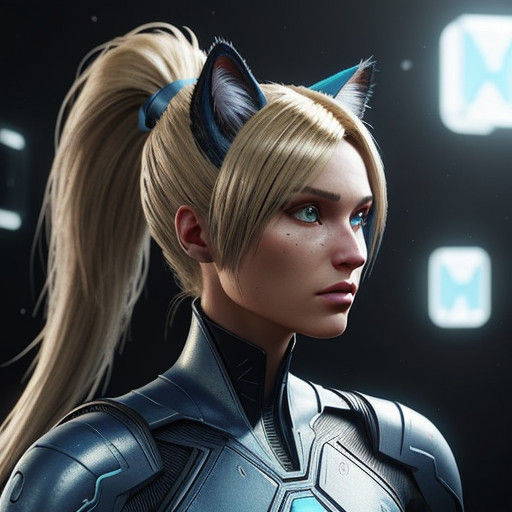 Epic Cyberpunk Alien Cat Girl in Stunning 8K Resolution