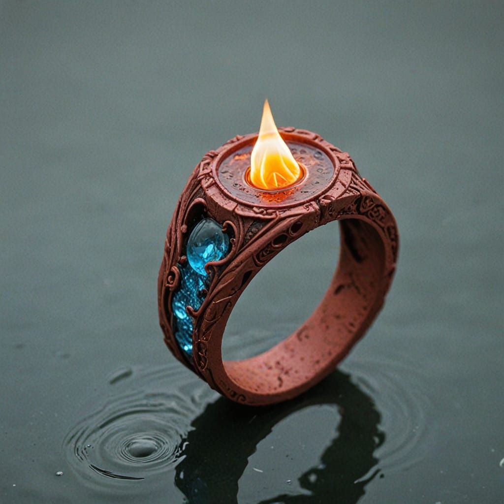 Fantastical Waterworld with Clay Ring