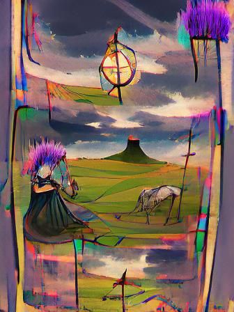 Grassland Gypsy Curse Tarot Card Art