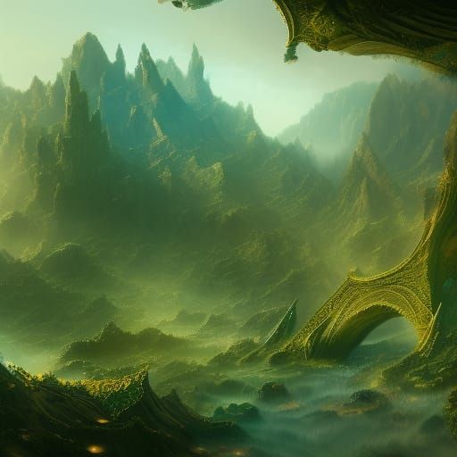 Green Aventurine Detailed Matte Painting