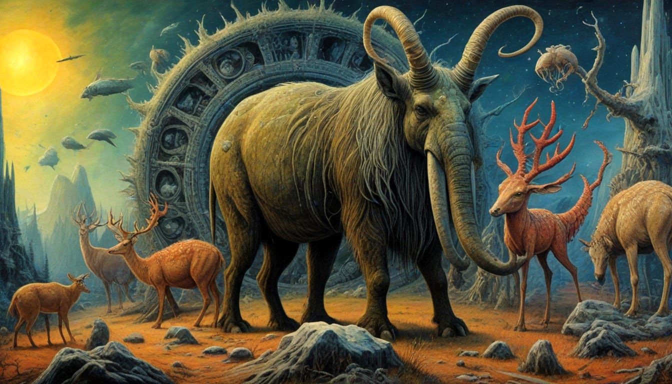 Surreal Cryptozoological Creatures Emerge from Ayahuasca-Ind...