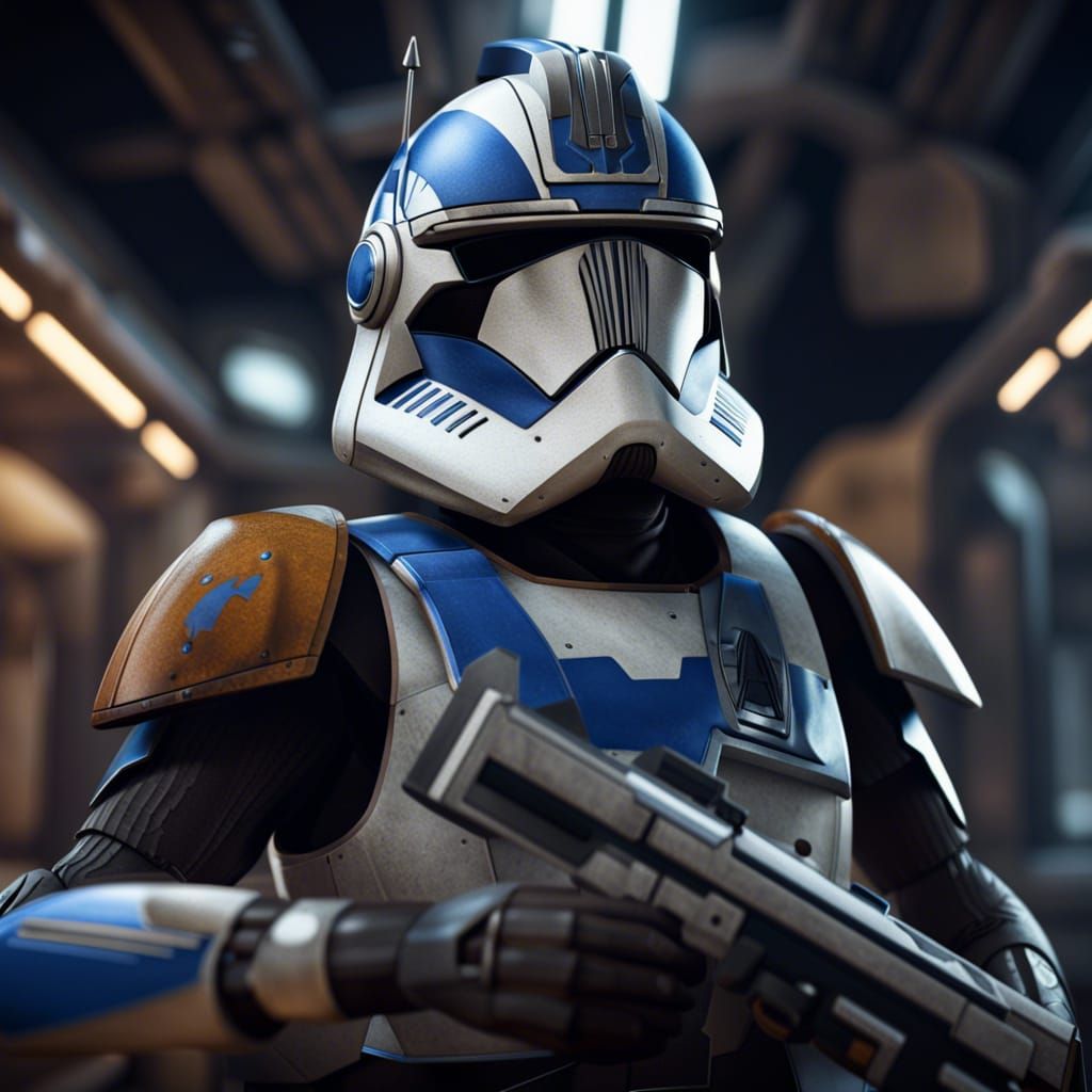 Captain Rex in Detailed Matte Painting