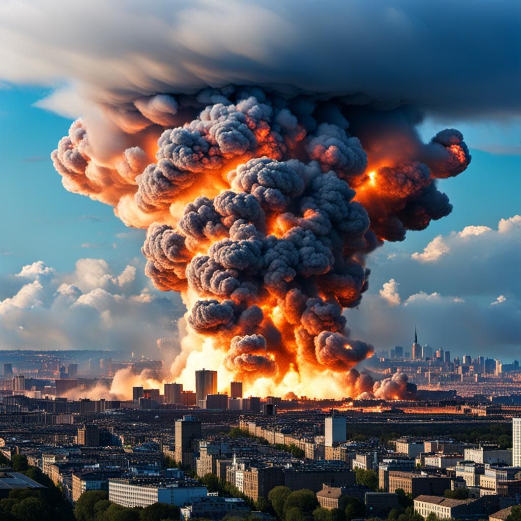 Explosion Rips Through City Skyline