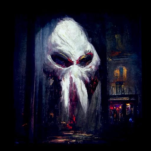 Sinister Street Scene by Greg Rutkowski