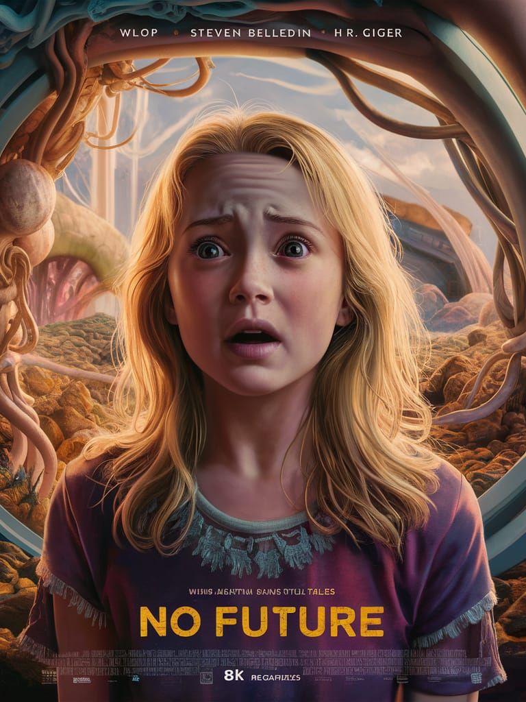 No Future: Surreal Movie Poster in 8K