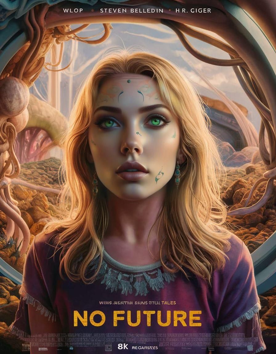 No Future: Surreal Movie Poster in 8k