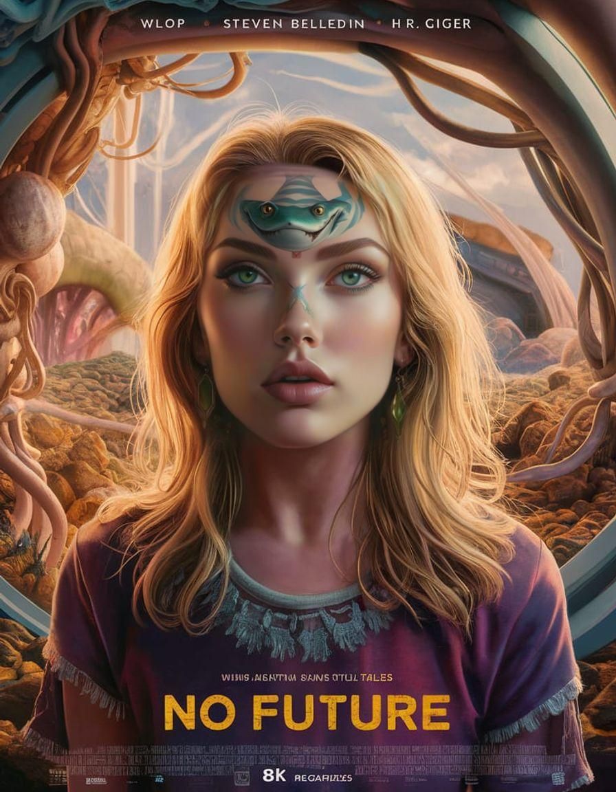 No Future: Surreal Movie Poster in 8k