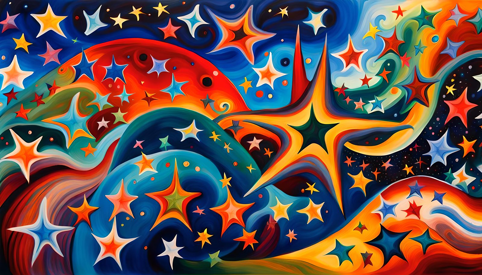 Cosmic Star Formation in Aboriginal Dreamtime Style