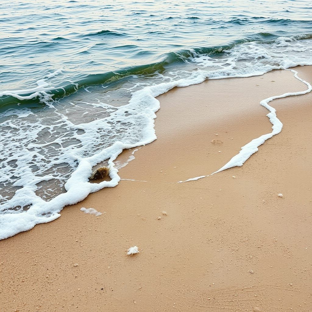 Seascape in Soft Colors Using Palette Scrape Technique