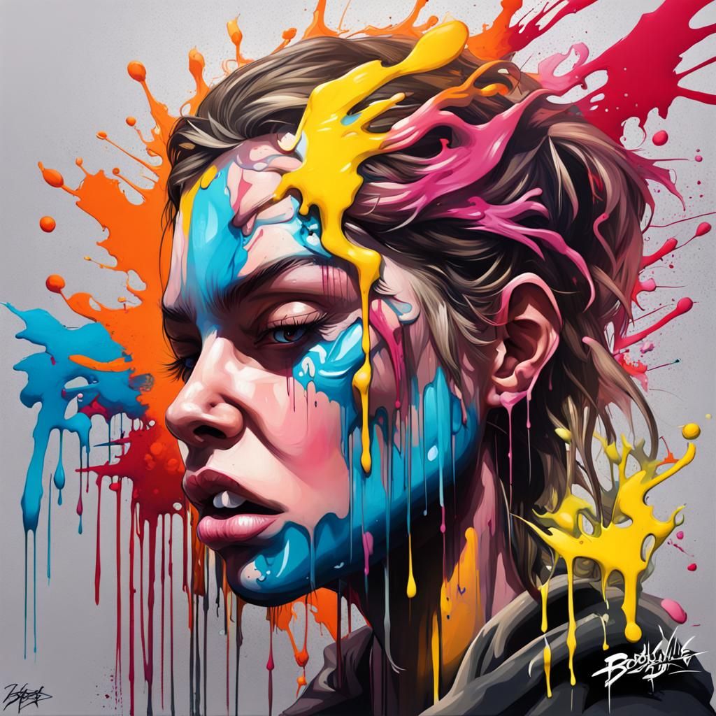 Graffiti Art Depicting Battle With BPD