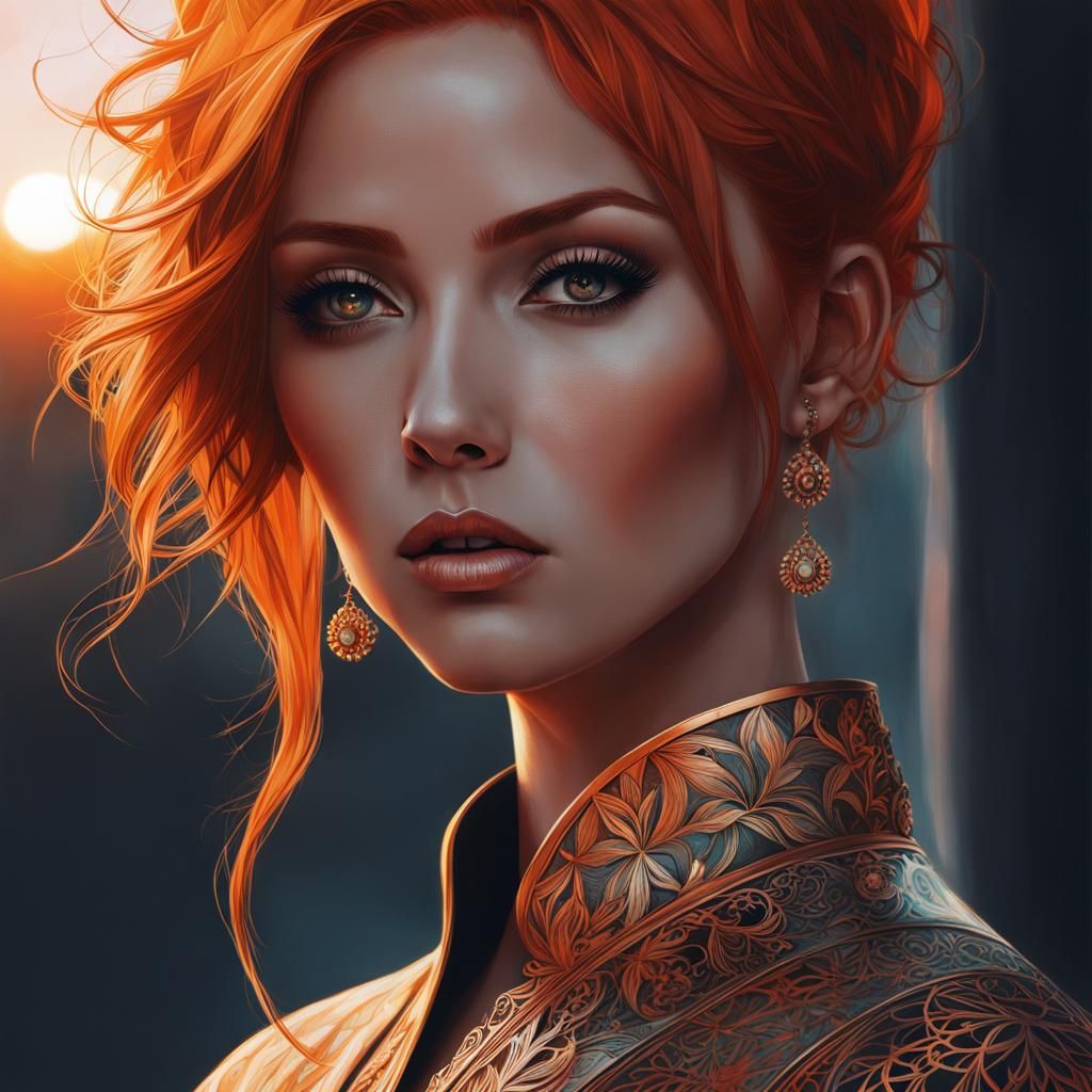 Orange portrait