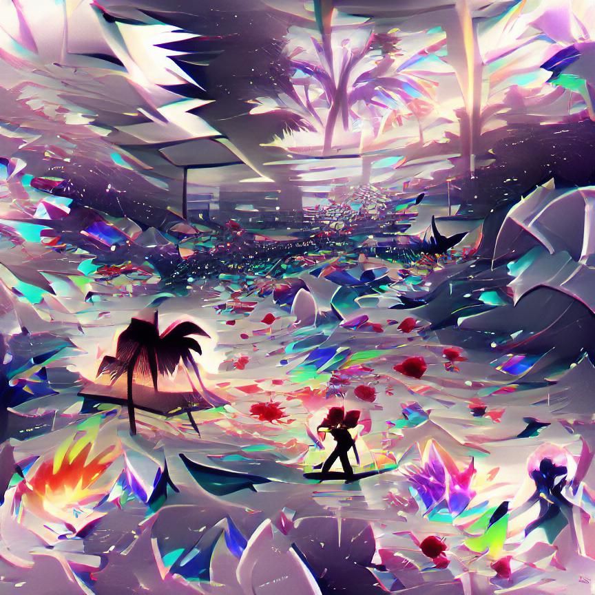 Fractured Dreamscape: A Surreal Landscape