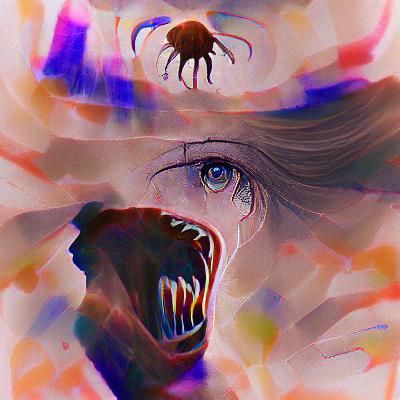 Minimalist Abstract Design of Fear