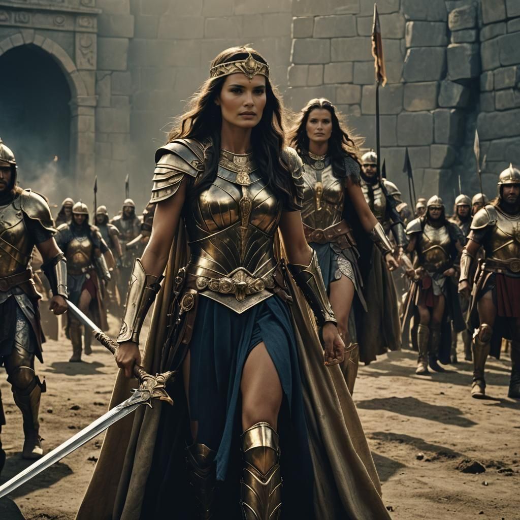 Talisa Soto as Queen Hippolyta: Cinematic Film Still