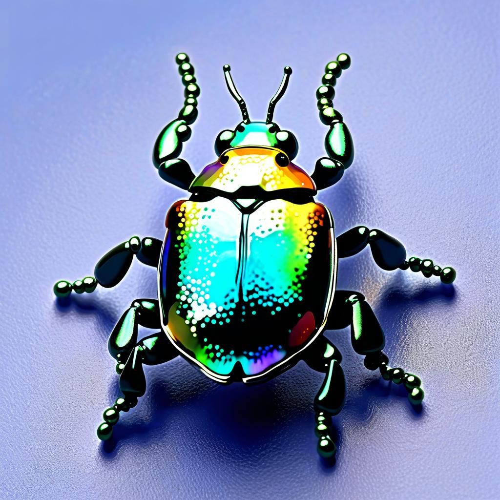 Iridescent Jewel Beetle Shines with Realistic Gemstone Beaut...