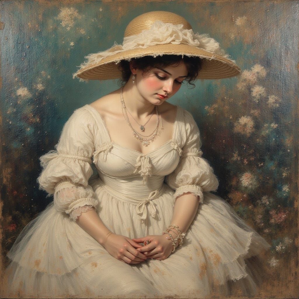 Impressionistic Street Scene as Oil Painting