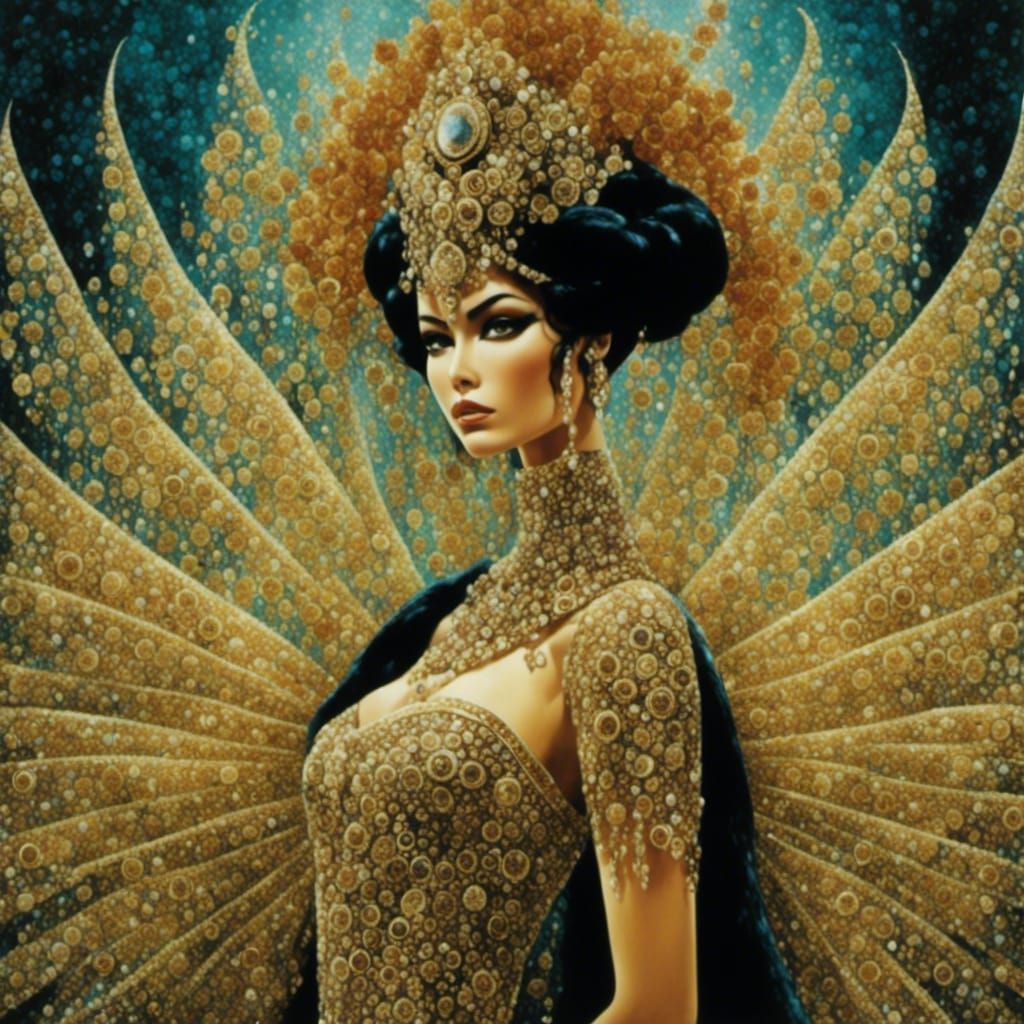 Decadent Feline Portrait