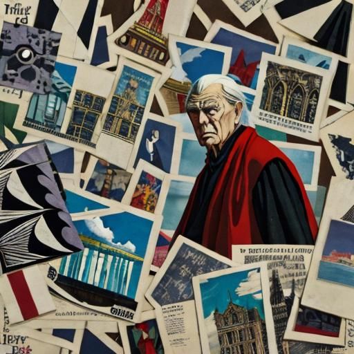 Human Figure in Style of René Magritte