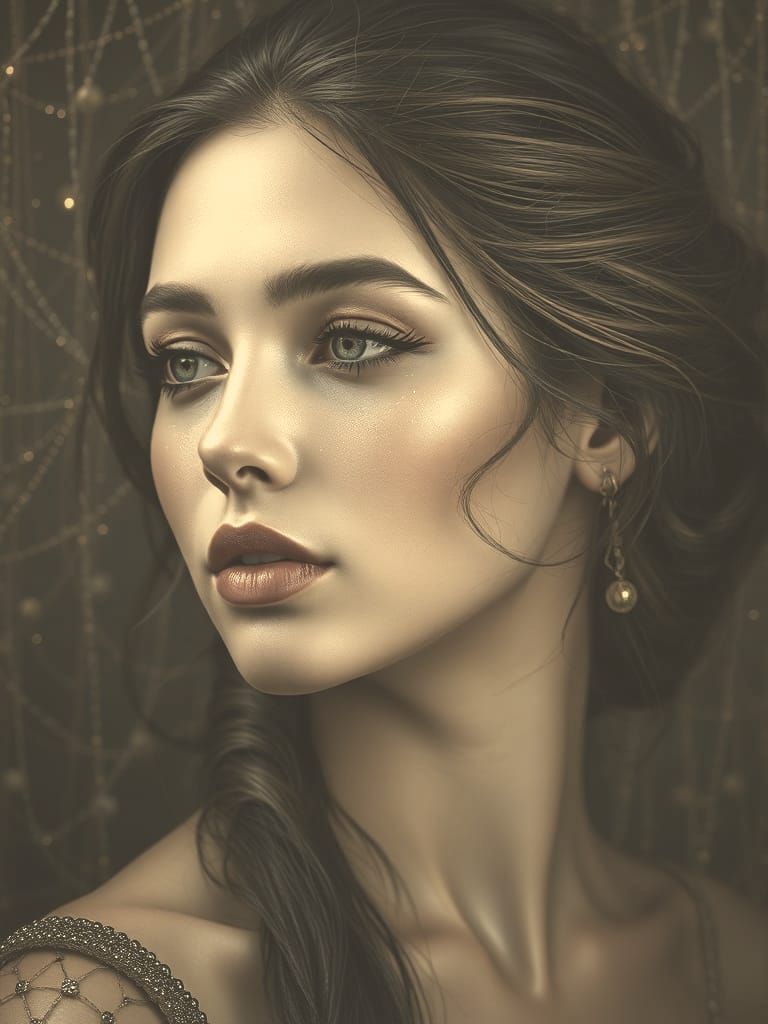 Hyperrealistic Portrait in Intricate Artistic Style