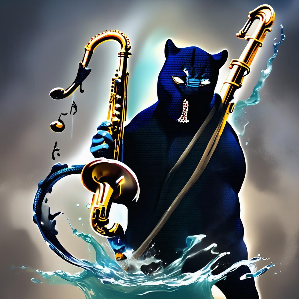 Black Panther Jazz Saxophone Serenade