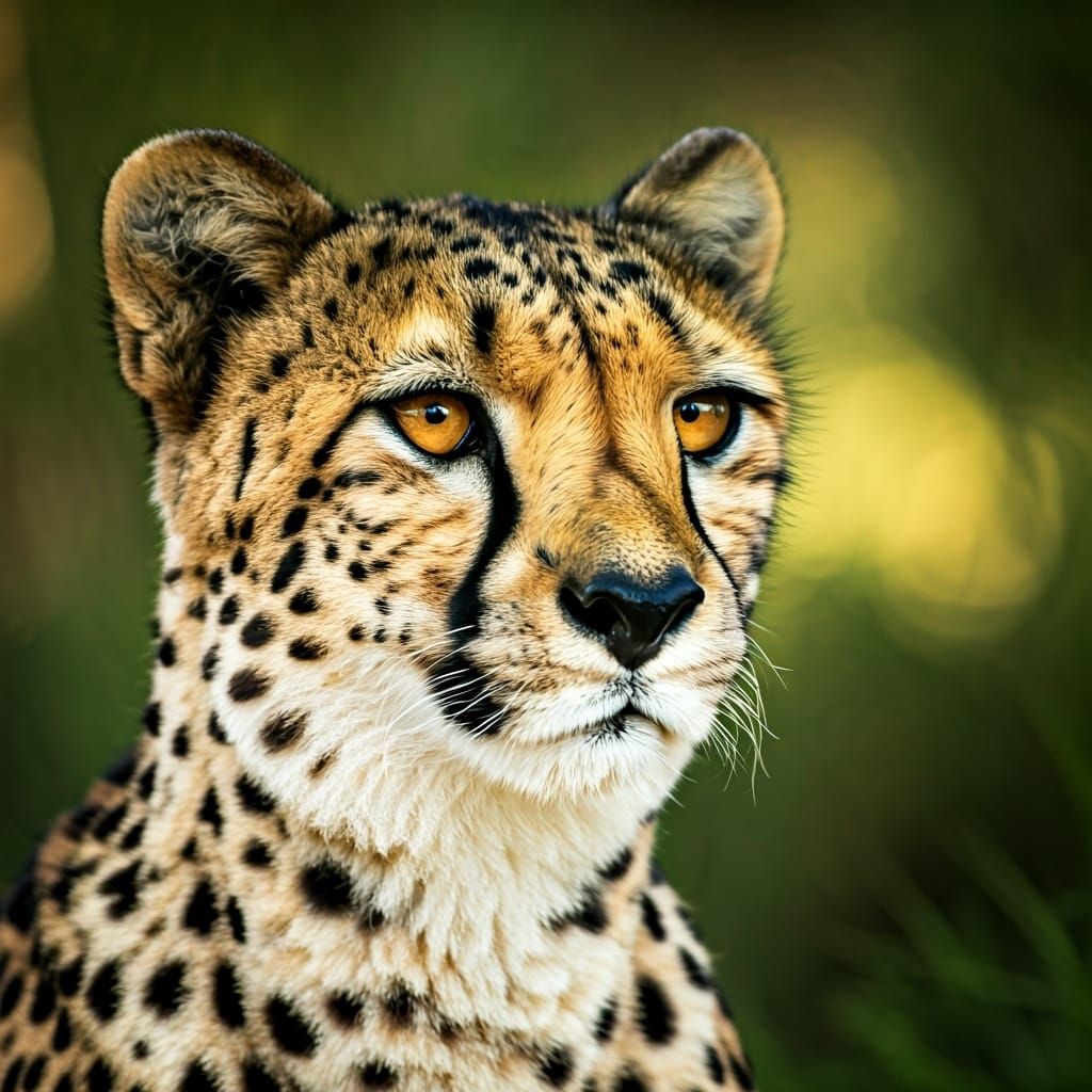 Cheetah Portrait in Natural Habitat