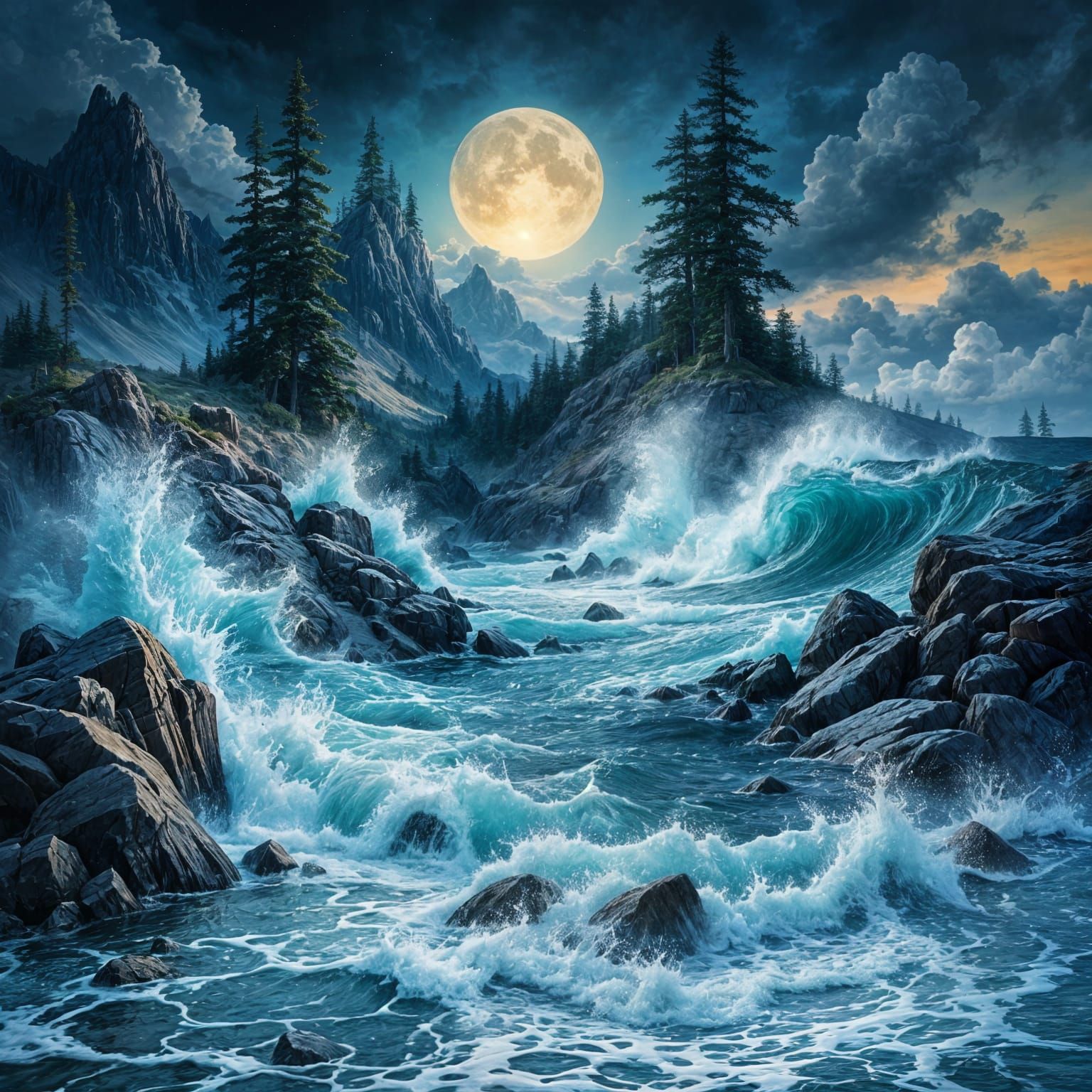 Liquid State as Ultimate Artist: Breaking Wave and Water Dro...