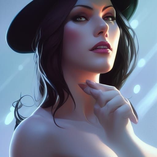 Zatanna Portrait in Hyperdetailed Style