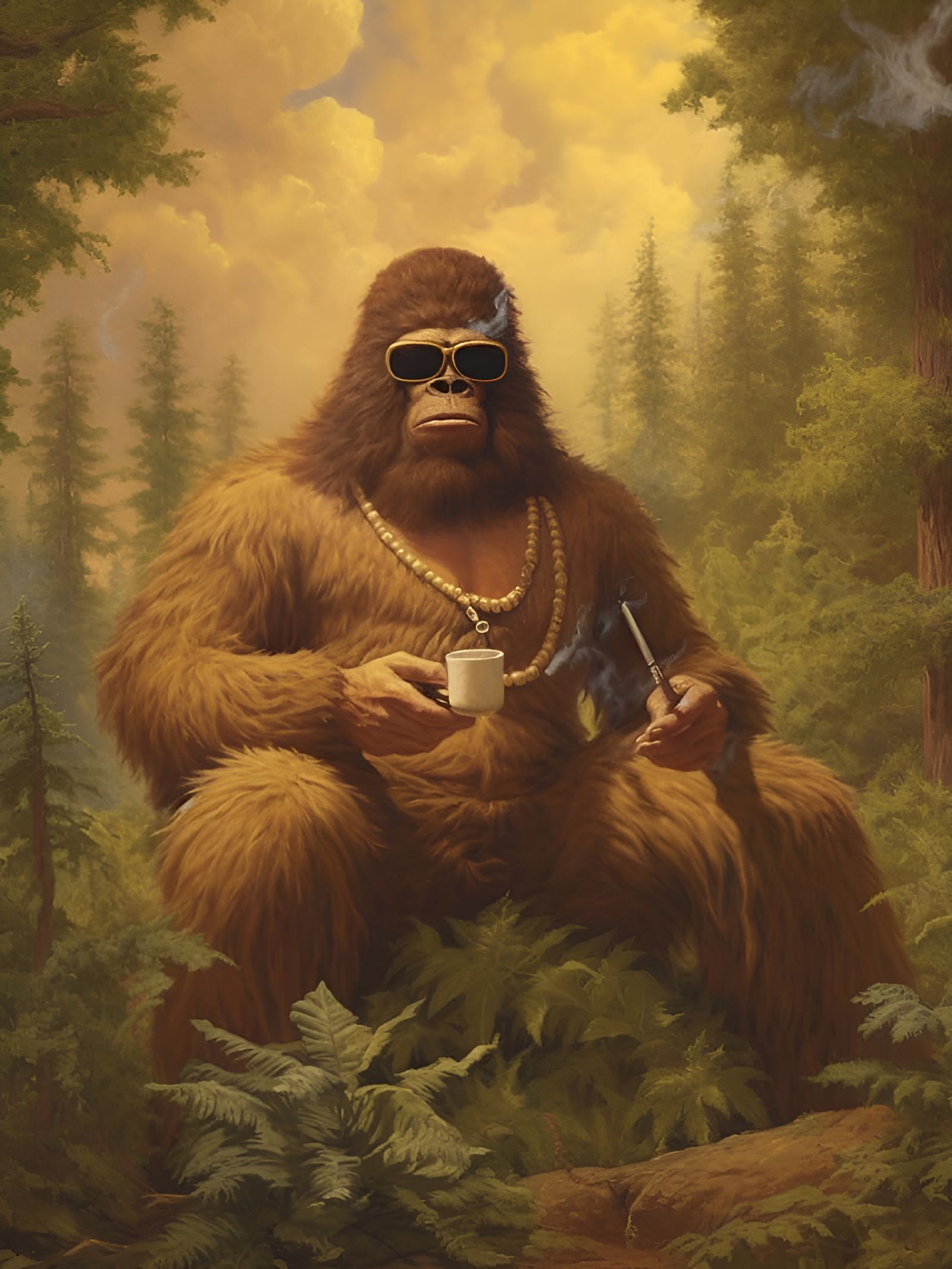 "Me, Waking Up In the Morning" - A Midjourney Creation