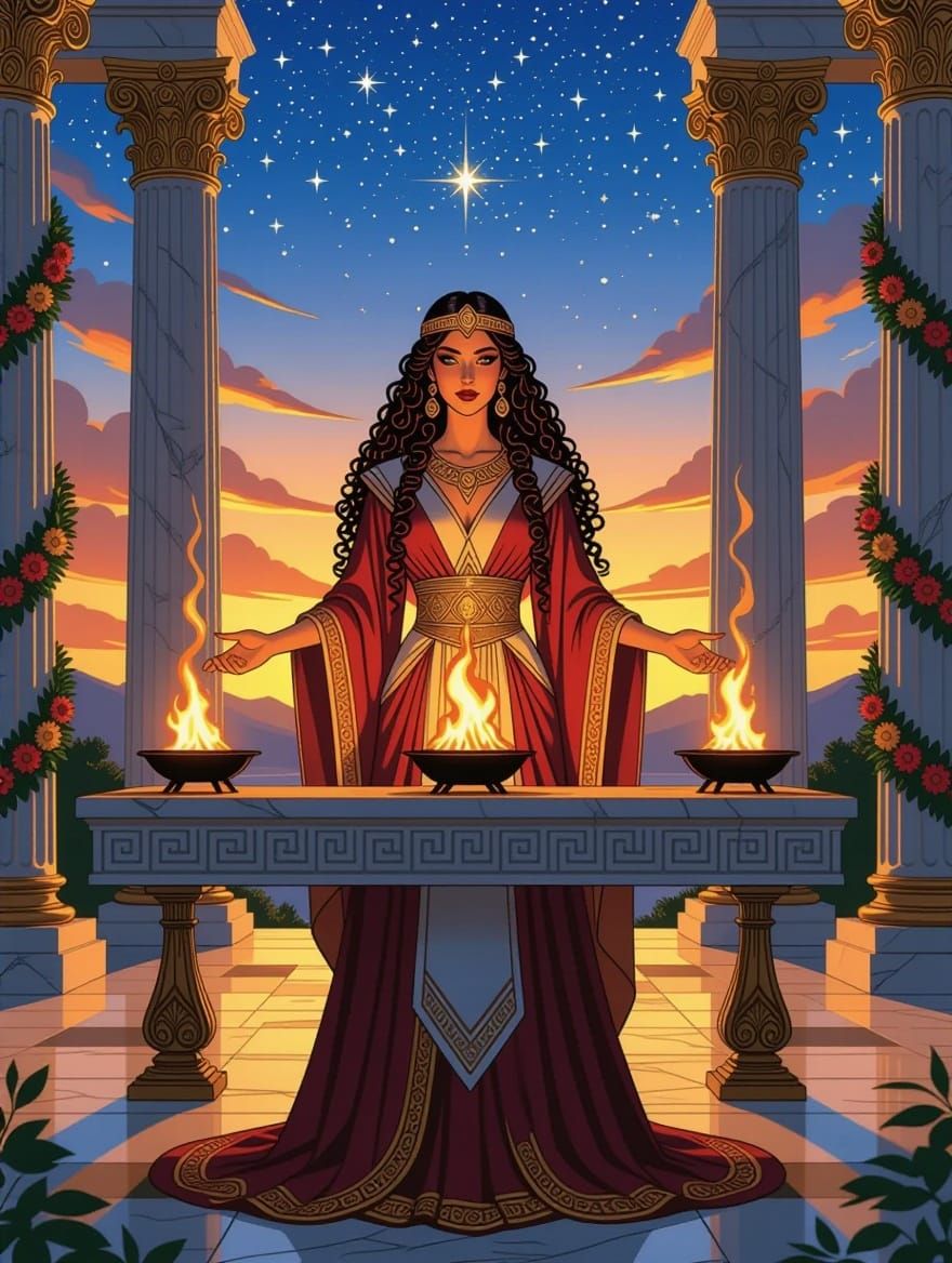 Goddess Hestia in Celestial Sanctuary