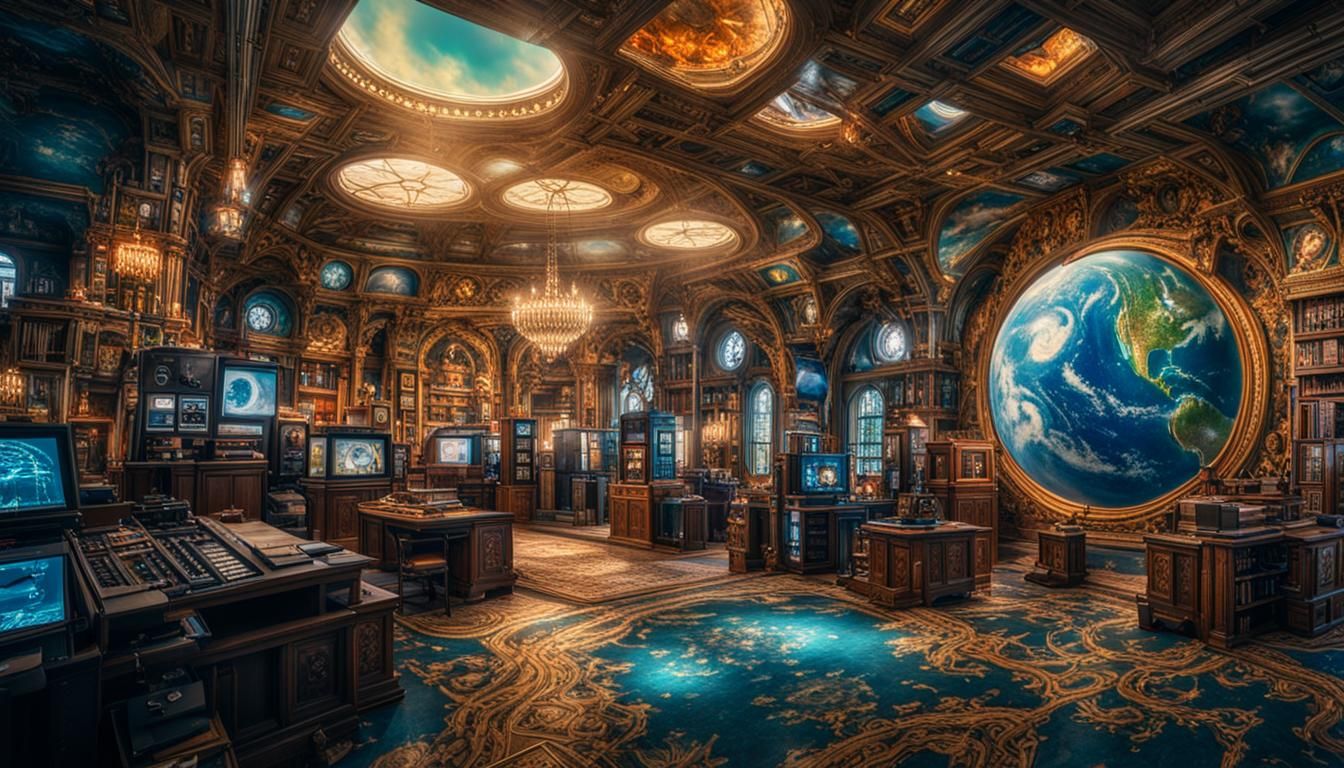 Time-Traveling Eras Collide in Hyperrealistic 3D Rendering