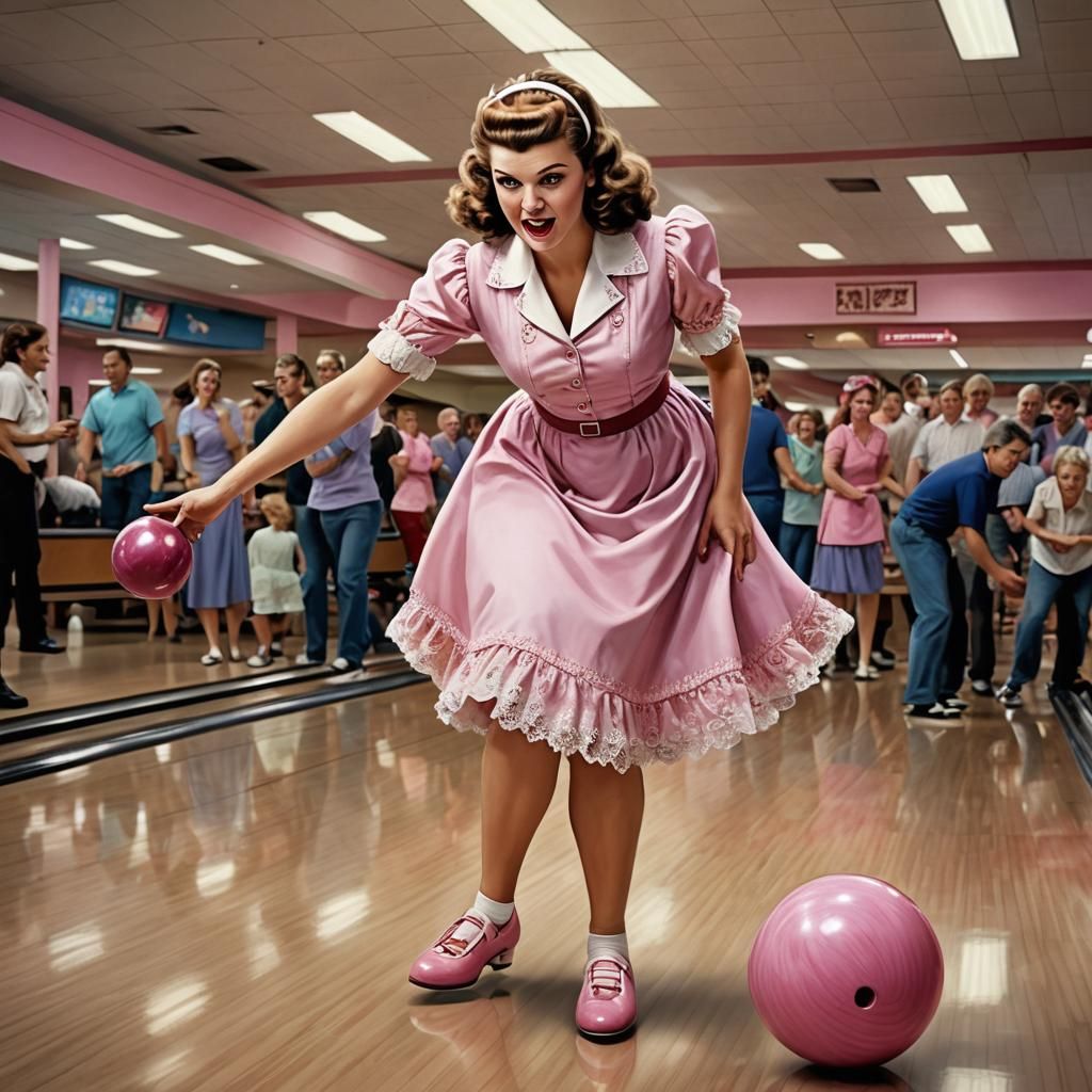 Pink Sissymaid's Bowling Tournament Debut