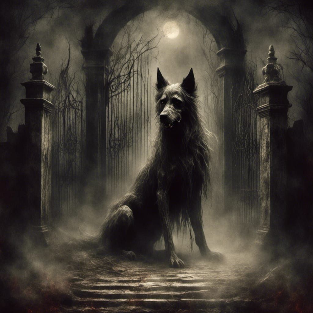 Hell Hound Guarding the Gates of Hell