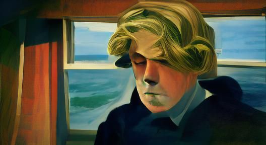 Hopper-esque Scene: Digital American Realism