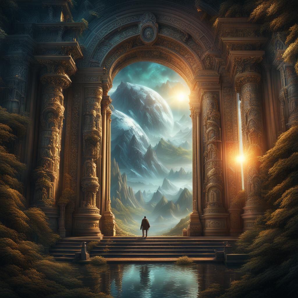 Time Portal: Epic Cinematic Digital Matte Painting