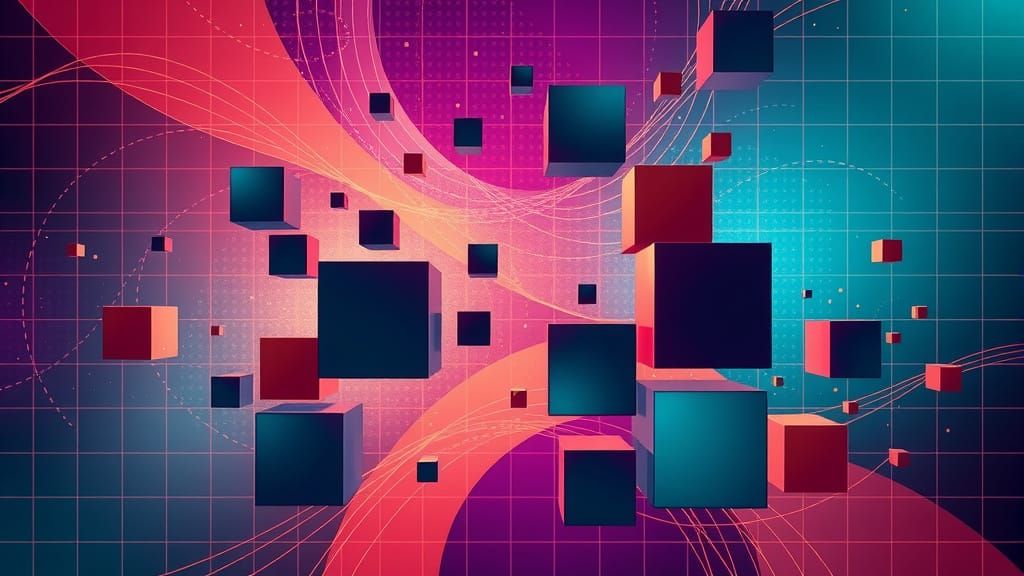 Surreal Cubist Composition in Cyberpunk Style