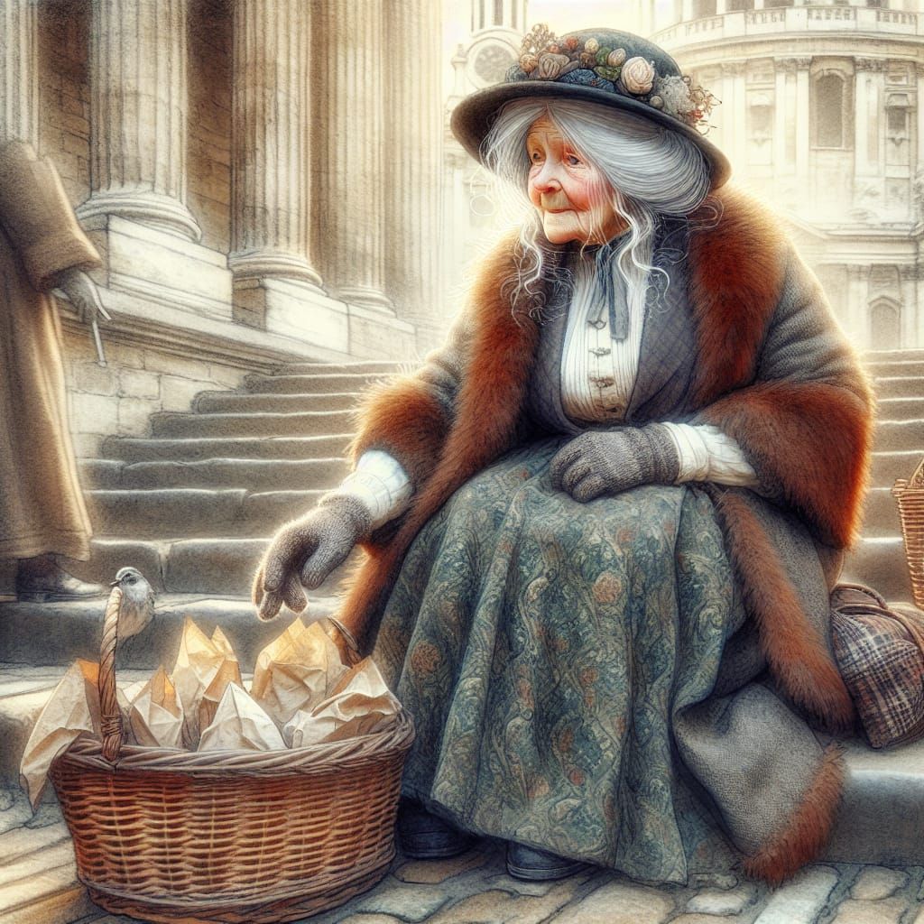 Who will buy? Tuppence a bag..