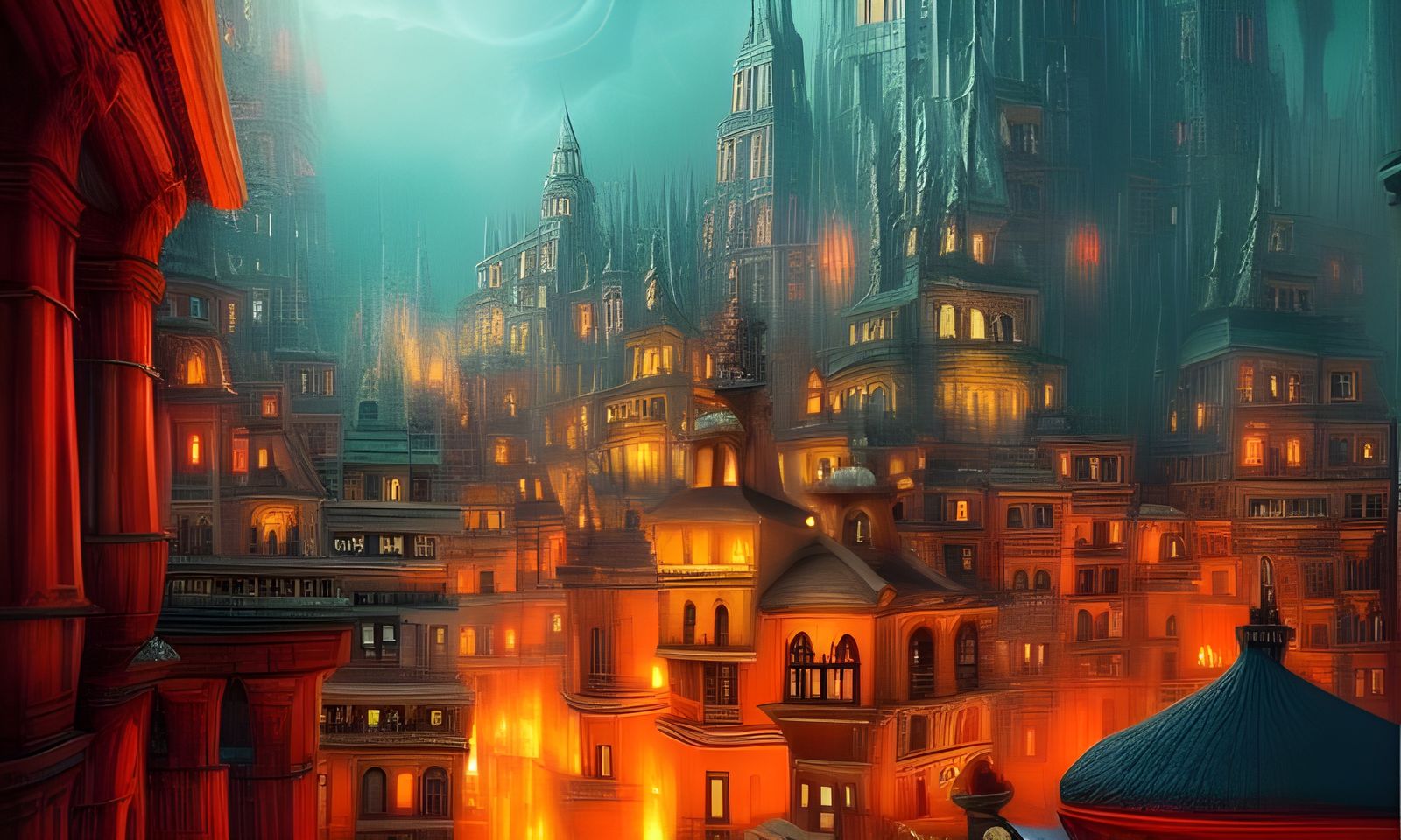 Floating City: Epic Magical Architecture