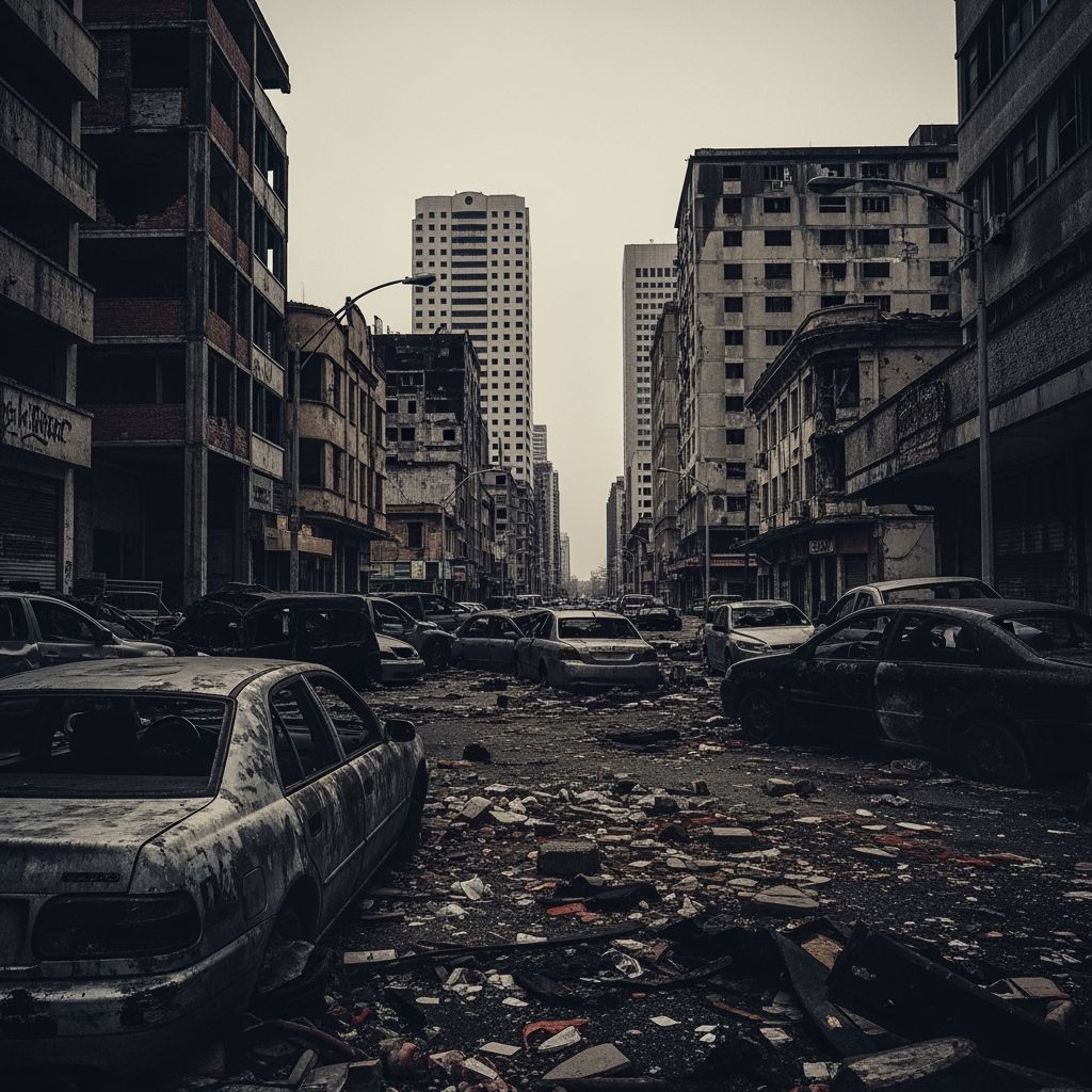 Grimdark War Photography Style Image