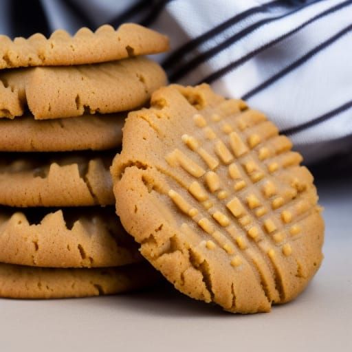 Delicious Peanut Butter Cookies in Professional Photography