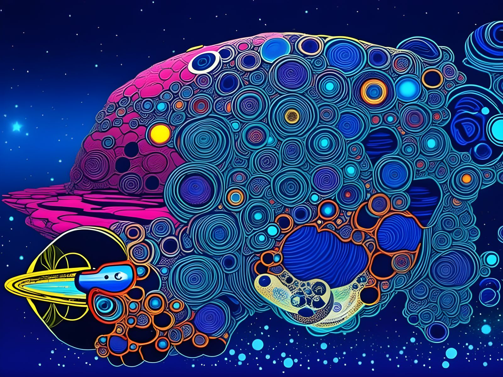 Cosmic Resort on the Moon, Epic Scale