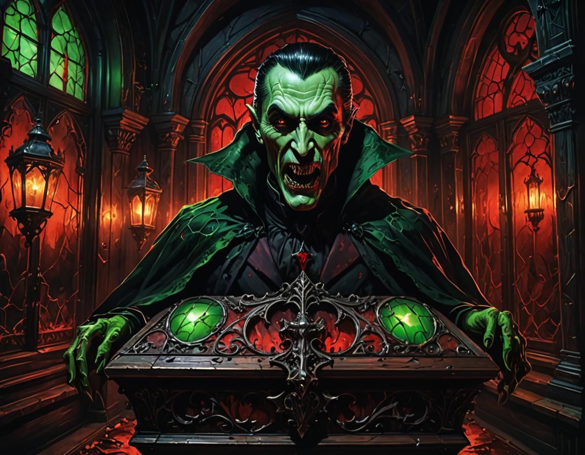 Dracula Rising: Gothic Fantasy in Alcohol Ink