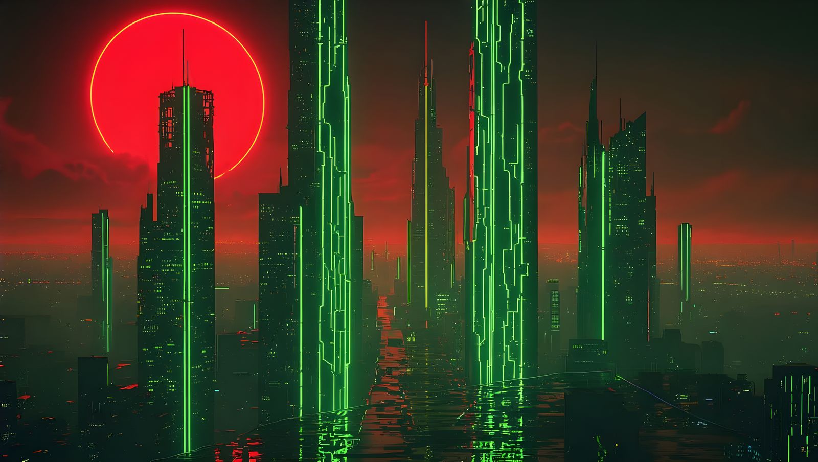 Neon Dreamscape: TRONIX Cyberpunk Uprising