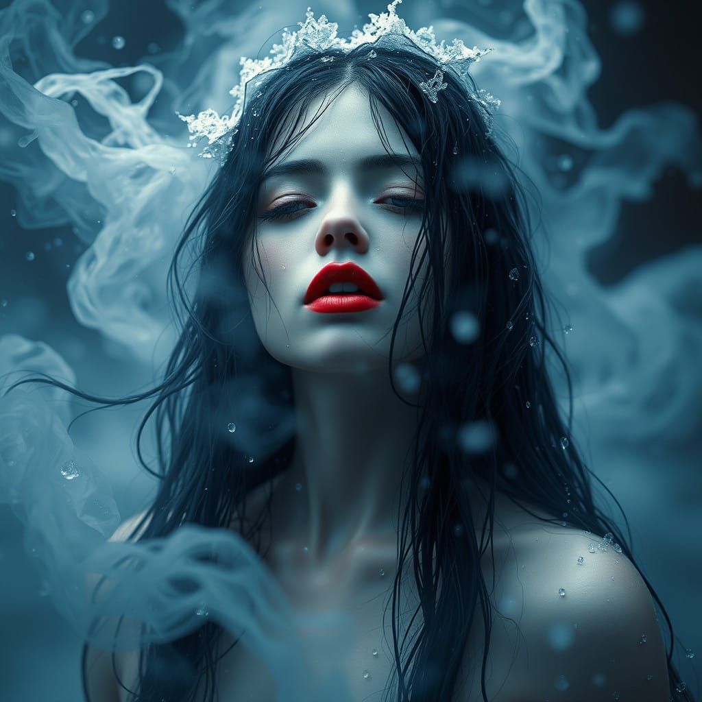 Enchanted Winter Siren in Frosty Mist