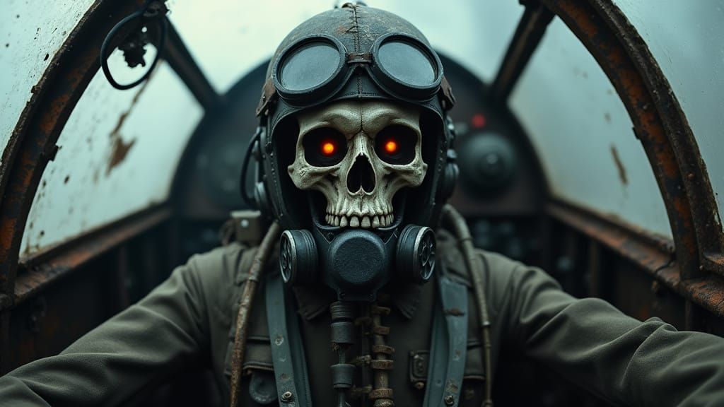 Undead Pilot on eternal patrol