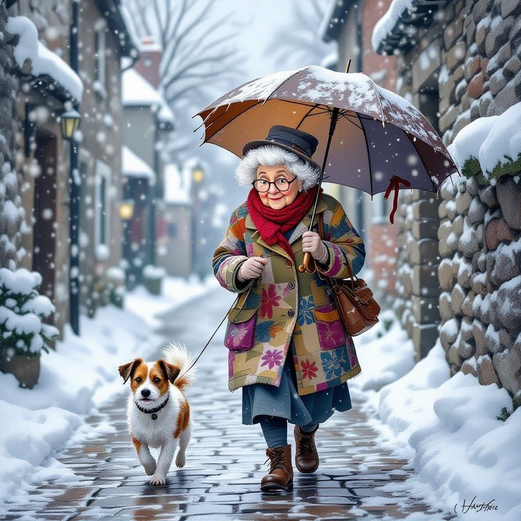 Old Ladies Blizzard Walk