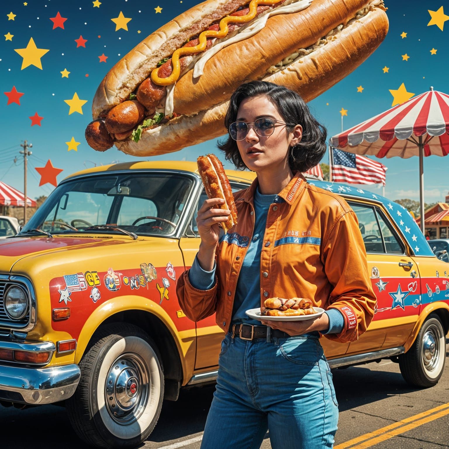American Icons: Baseball, Hot Dogs, Pie, and Cars
