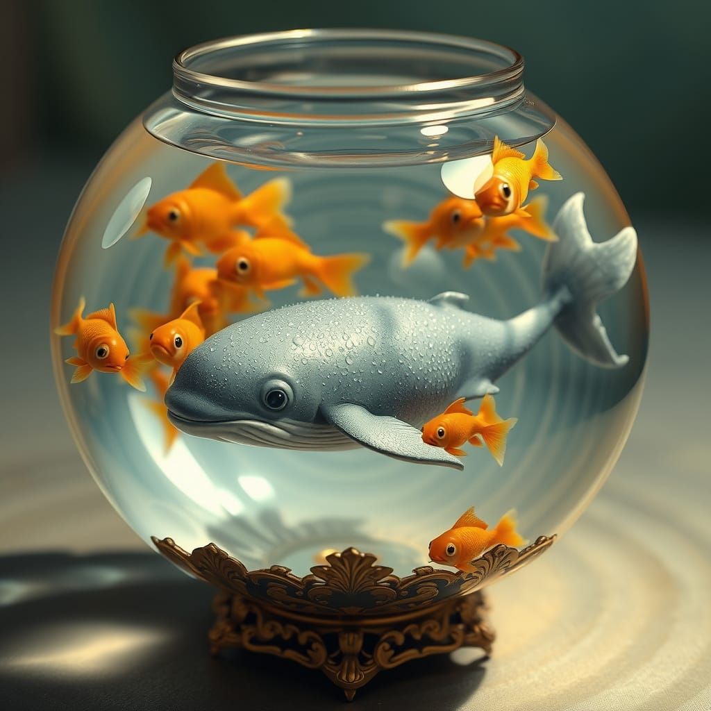 Whale in a Golden Fishbowl of Wonder