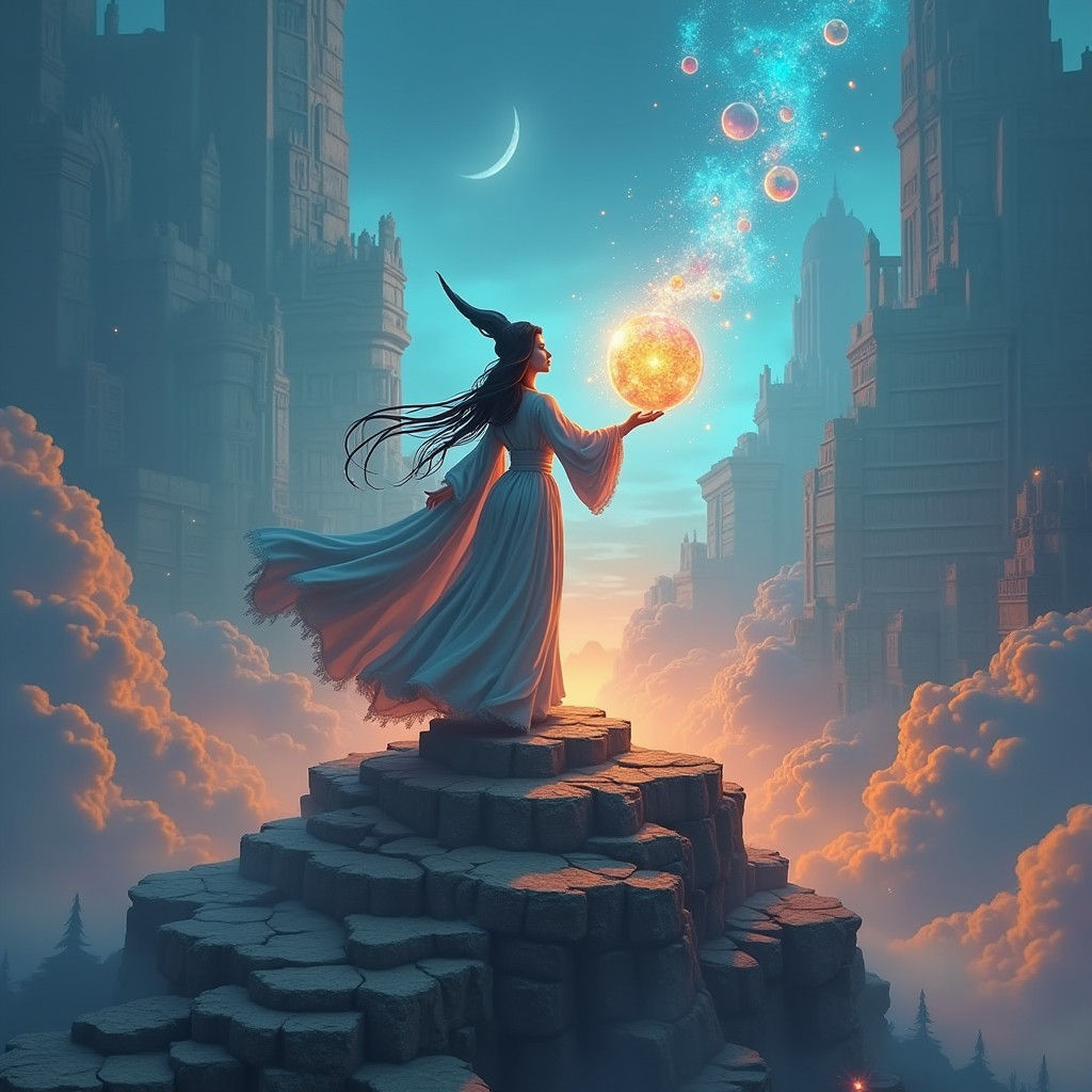 Mystical Fantasy Course Advertisement in Digital Matte Paint...